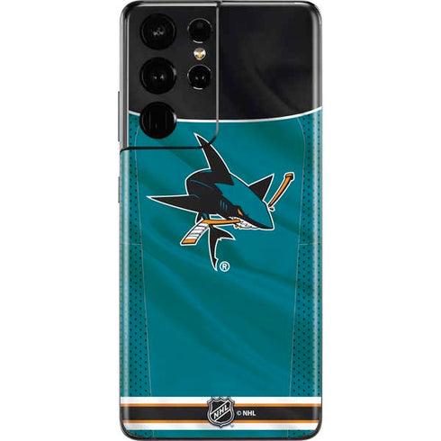 NHL San Jose Sharks Home Jersey Galaxy S21 Ultra 5G Skin