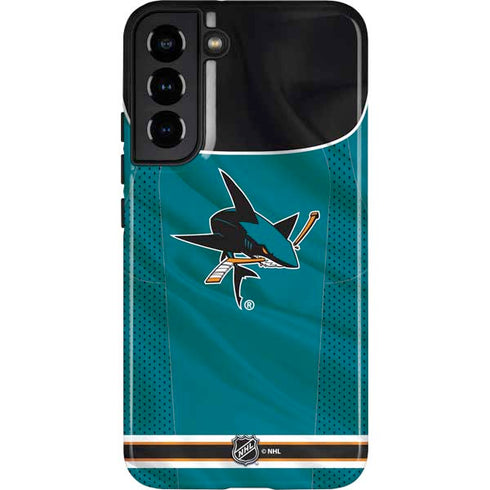 NHL San Jose Sharks Home Jersey Galaxy S22 Plus Pro Case