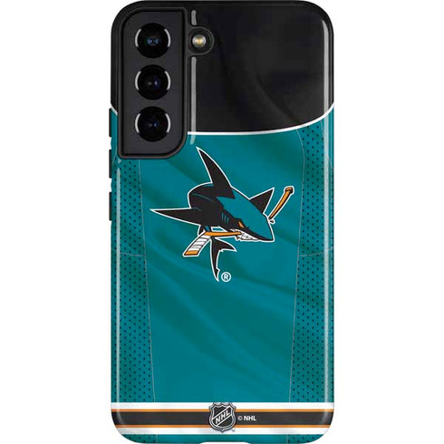 NHL San Jose Sharks Home Jersey Galaxy S22 Pro Case