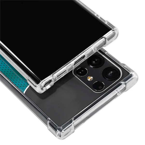 NHL San Jose Sharks Home Jersey Galaxy S22 Ultra Clear Case