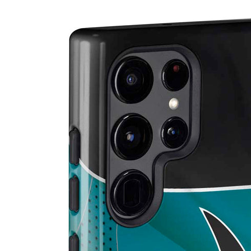 NHL San Jose Sharks Home Jersey Galaxy S22 Ultra Pro Case