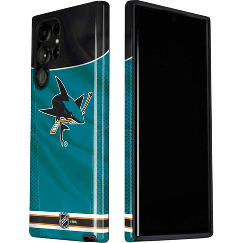 NHL San Jose Sharks Home Jersey Galaxy S22 Ultra Pro Case