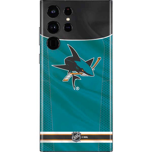 NHL San Jose Sharks Home Jersey Galaxy S22 Ultra Skin