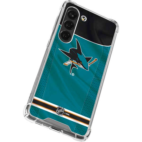 NHL San Jose Sharks Home Jersey Galaxy S23 Clear Case