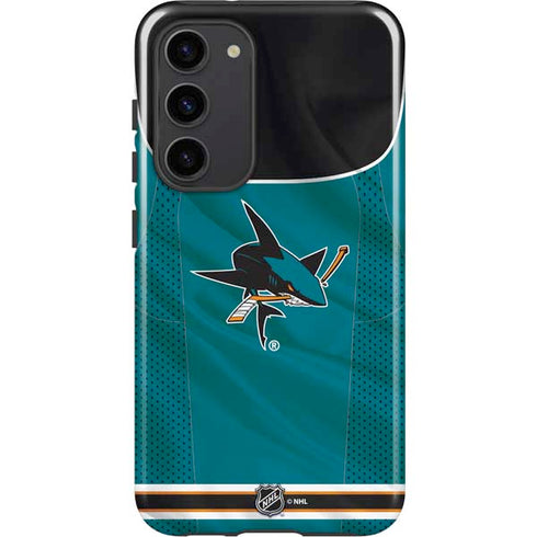 NHL San Jose Sharks Home Jersey Galaxy S23 Plus Pro Case