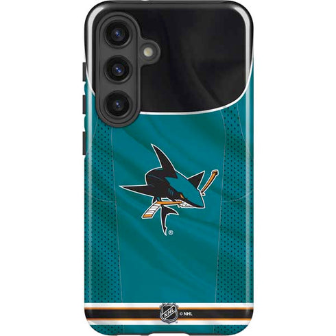 NHL San Jose Sharks Home Jersey Galaxy S24 Impact Case