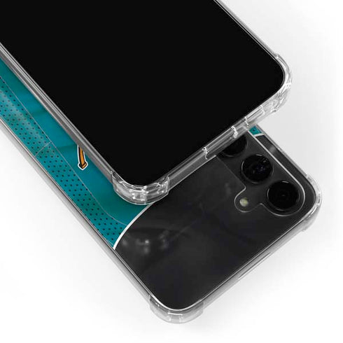 NHL San Jose Sharks Home Jersey Galaxy S24 Plus Clear Case