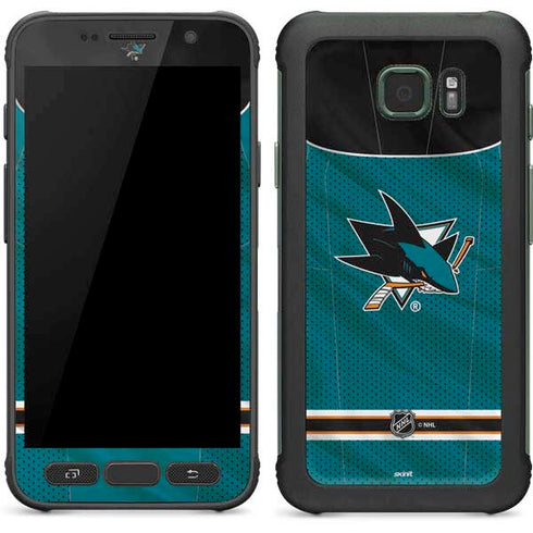 NHL San Jose Sharks Home Jersey Galaxy S7 Active Skin