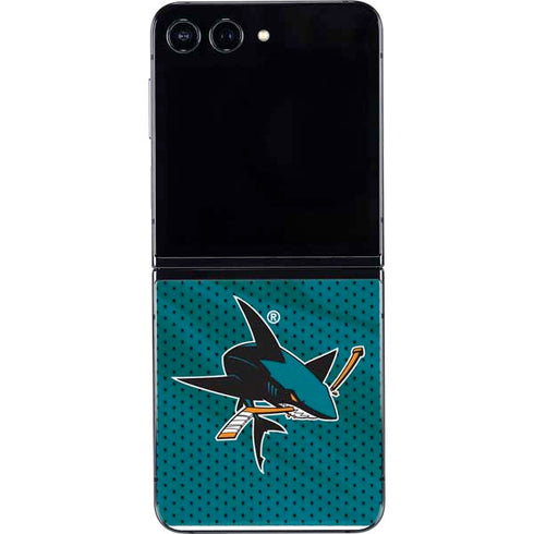 NHL San Jose Sharks Home Jersey Galaxy Z Flip5 5G Skin