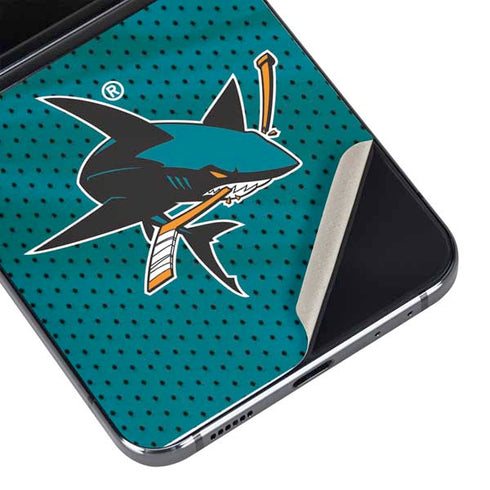 NHL San Jose Sharks Home Jersey Galaxy Z Flip5 5G Skin