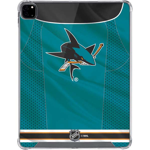 NHL San Jose Sharks Home Jersey iPad Pro 12.9in (2020) Clear Case