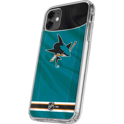 NHL San Jose Sharks Home Jersey iPhone 11 Clear Case
