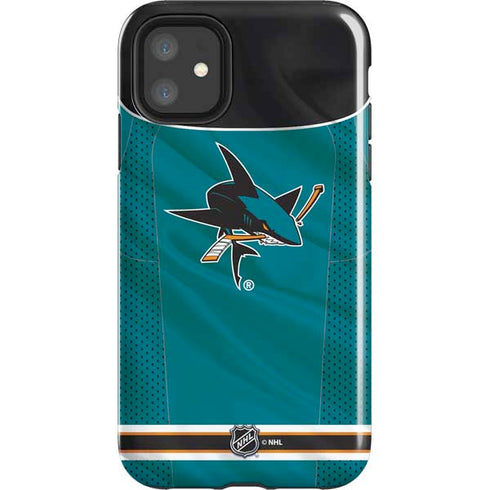 NHL San Jose Sharks Home Jersey iPhone 11 Impact Case