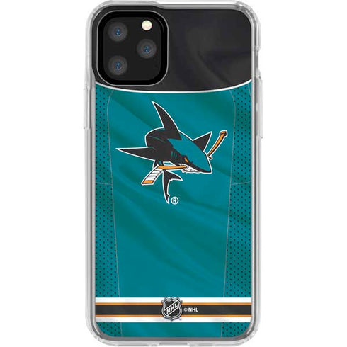 NHL San Jose Sharks Home Jersey iPhone 11 Pro Clear Case