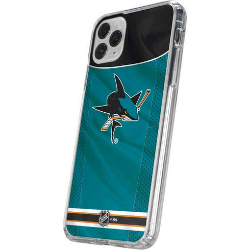 NHL San Jose Sharks Home Jersey iPhone 11 Pro Clear Case