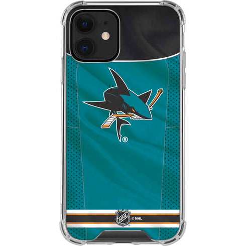 NHL San Jose Sharks Home Jersey iPhone 12 Clear Case