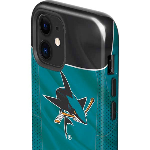 NHL San Jose Sharks Home Jersey iPhone 12 Impact Case