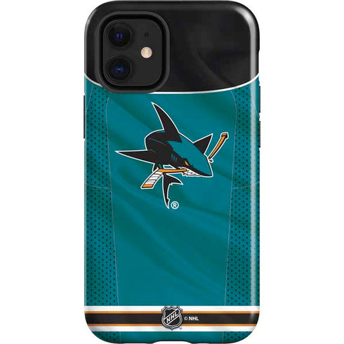 NHL San Jose Sharks Home Jersey iPhone 12 Mini Impact Case