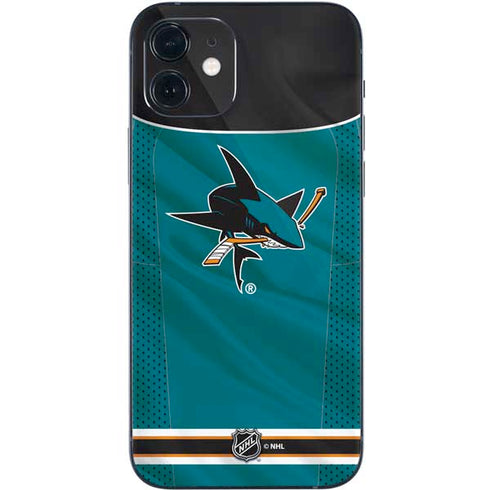 NHL San Jose Sharks Home Jersey iPhone 12 Mini Skin