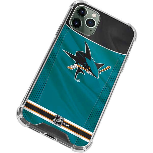 NHL San Jose Sharks Home Jersey iPhone 12 Pro Clear Case