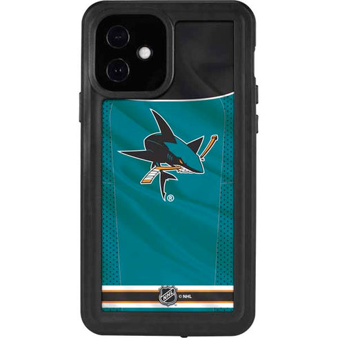 NHL San Jose Sharks Home Jersey iPhone 12 Waterproof Case