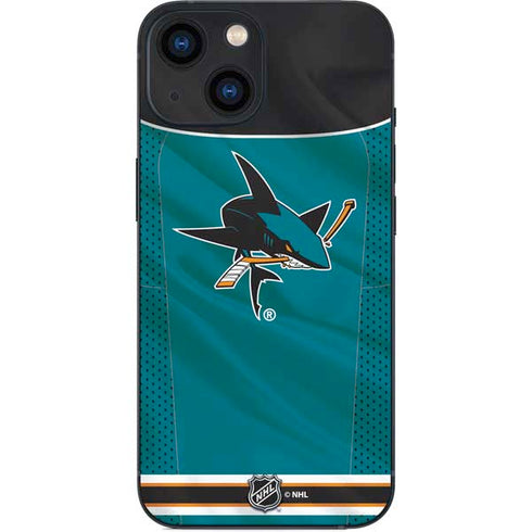 NHL San Jose Sharks Home Jersey iPhone 13 Mini Skin