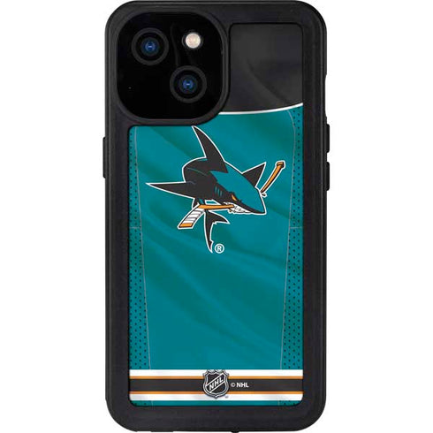 NHL San Jose Sharks Home Jersey iPhone 13 Mini Waterproof Case