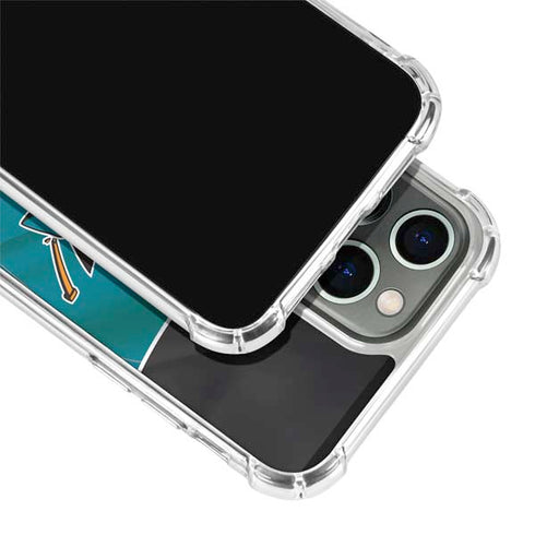NHL San Jose Sharks Home Jersey iPhone 13 Pro Clear Case
