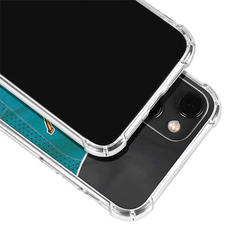 NHL San Jose Sharks Home Jersey iPhone 14 Plus Clear Case