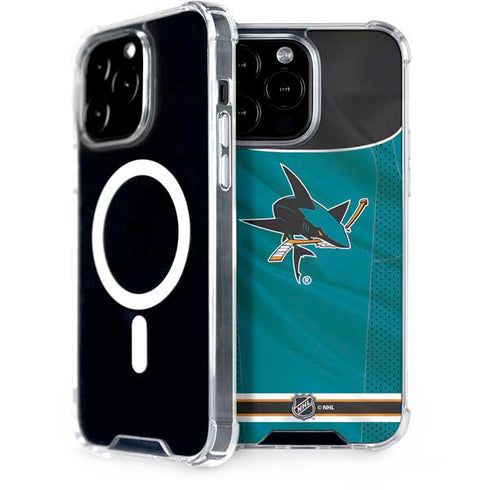 NHL San Jose Sharks Home Jersey iPhone 15 Pro Max MagSafe Case
