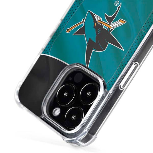 NHL San Jose Sharks Home Jersey iPhone 15 Pro Max MagSafe Case