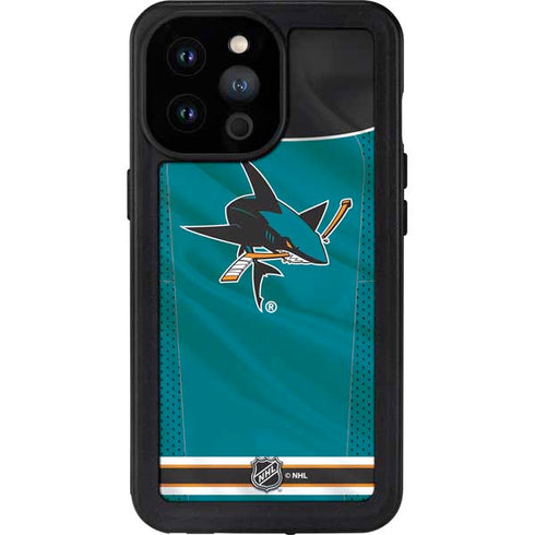 NHL San Jose Sharks Home Jersey iPhone 14 Pro Max Waterproof Case