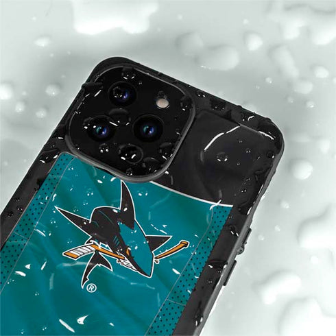 NHL San Jose Sharks Home Jersey iPhone 14 Pro Max Waterproof Case