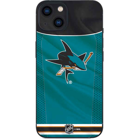 NHL San Jose Sharks Home Jersey iPhone 14 Skin