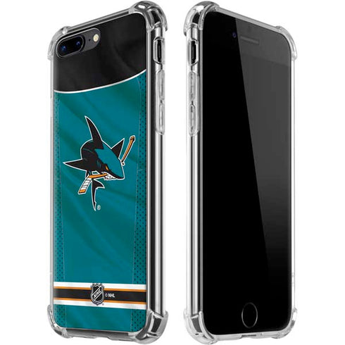 NHL San Jose Sharks Home Jersey iPhone 7/8 Plus Clear Case