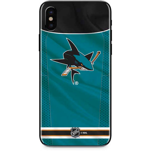 NHL San Jose Sharks Home Jersey iPhone X Skin