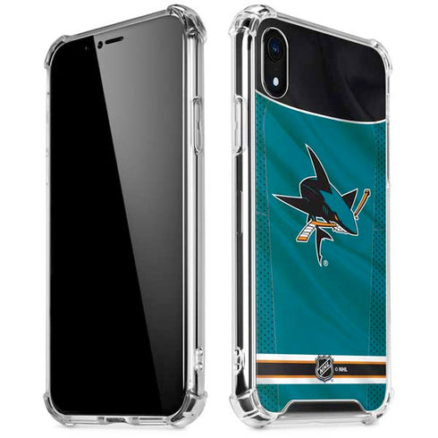 NHL San Jose Sharks Home Jersey iPhone XR Clear Case