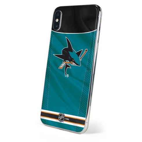 NHL San Jose Sharks Home Jersey iPhone XS Skin