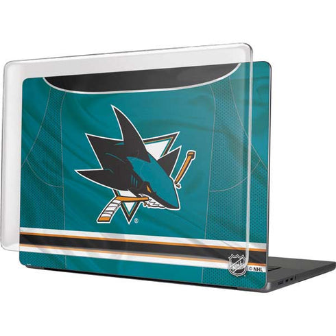 NHL San Jose Sharks Home Jersey MacBook Pro 16in (2021-25) Case plus Skin