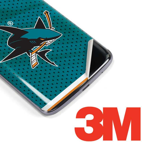 NHL San Jose Sharks Home Jersey Moto E5 Plus Skin