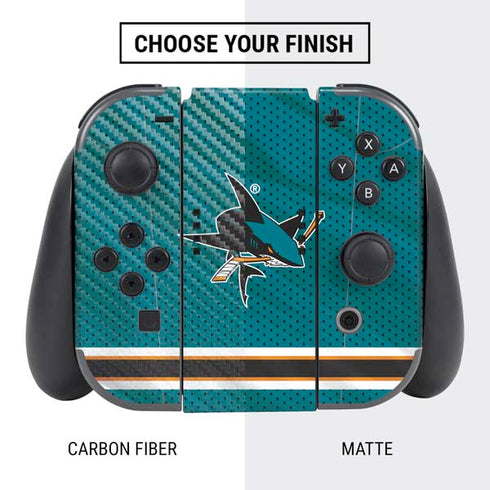 NHL San Jose Sharks Home Jersey Nintendo Switch Bundle Skin