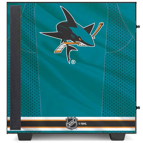NHL San Jose Sharks Home Jersey NZXT H510 Compact ATX Mid-Tower Case Skin
