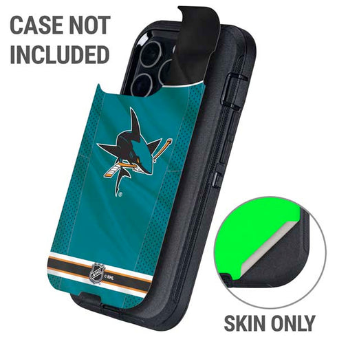 NHL San Jose Sharks Home Jersey Otterbox Defender iPhone Skin