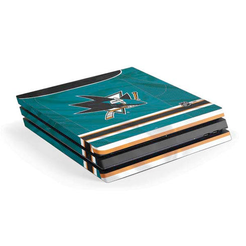 NHL San Jose Sharks Home Jersey PS4 Pro Console Skin
