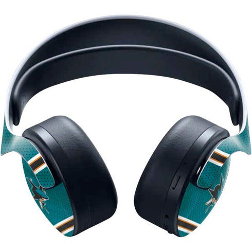 NHL San Jose Sharks Home Jersey PULSE 3D Wireless Headset for PS5 Skin
