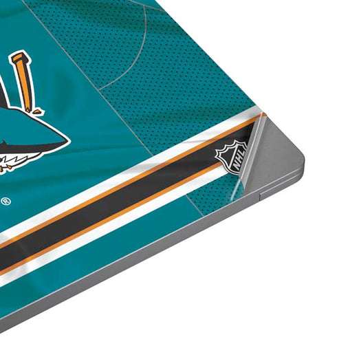 NHL San Jose Sharks Home Jersey Universal Laptop 12in (9.8 x 6.8in) Skin