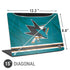 NHL San Jose Sharks Home Jersey Universal Laptop 15in (12.2 x 8.8in) Skin