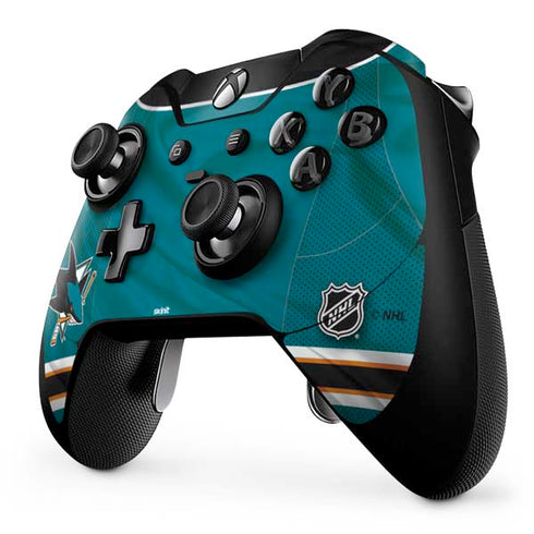 NHL San Jose Sharks Home Jersey Xbox One Elite Controller Skin