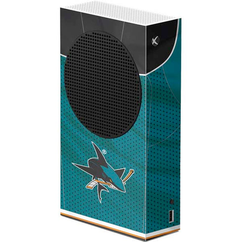 NHL San Jose Sharks Home Jersey Xbox Series S Console Skin