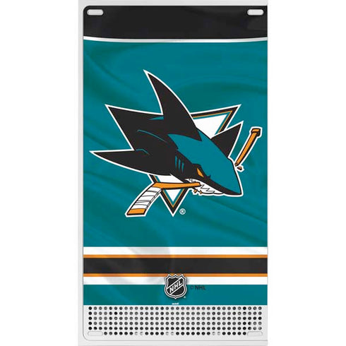 NHL San Jose Sharks Home Jersey Xbox Series S Console Skin